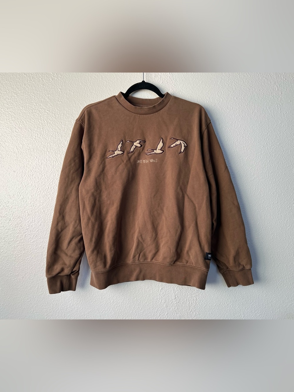 Vans Brown Crewneck Birds Embroidery size Small